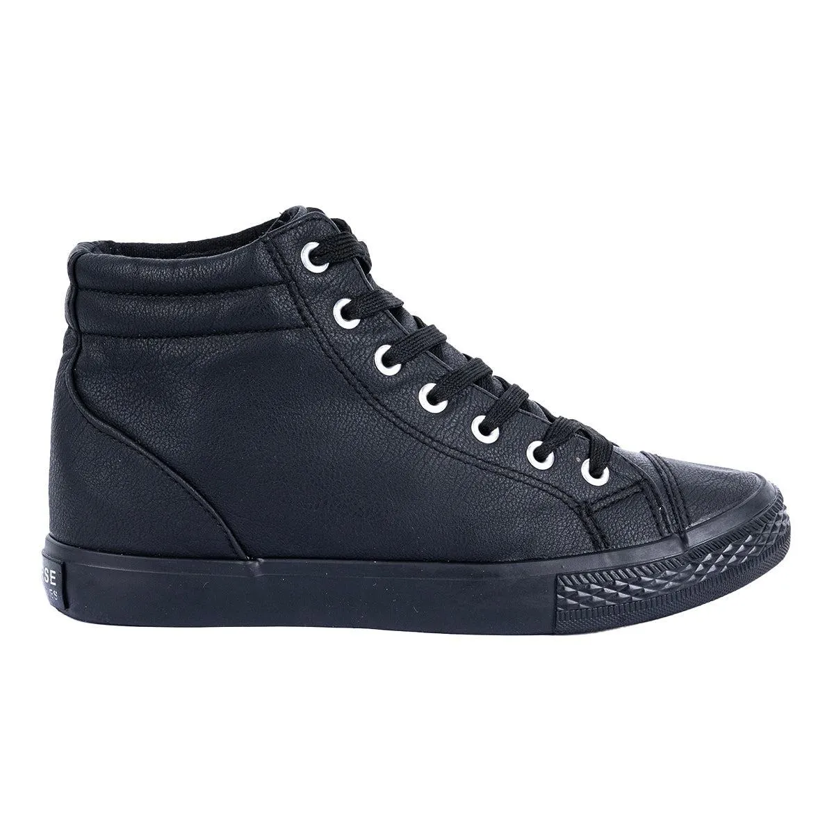 Diverse Accessories Diverse Selian High-Top Sneakers Leather Black Colour For Women