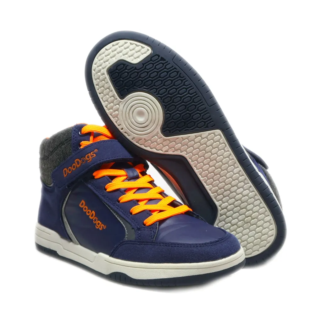 Doodogs Sneakers Leather Blue Colour For Kids