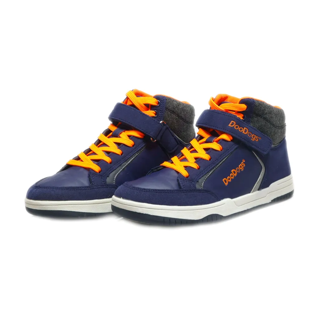Doodogs Sneakers Leather Blue Colour For Kids