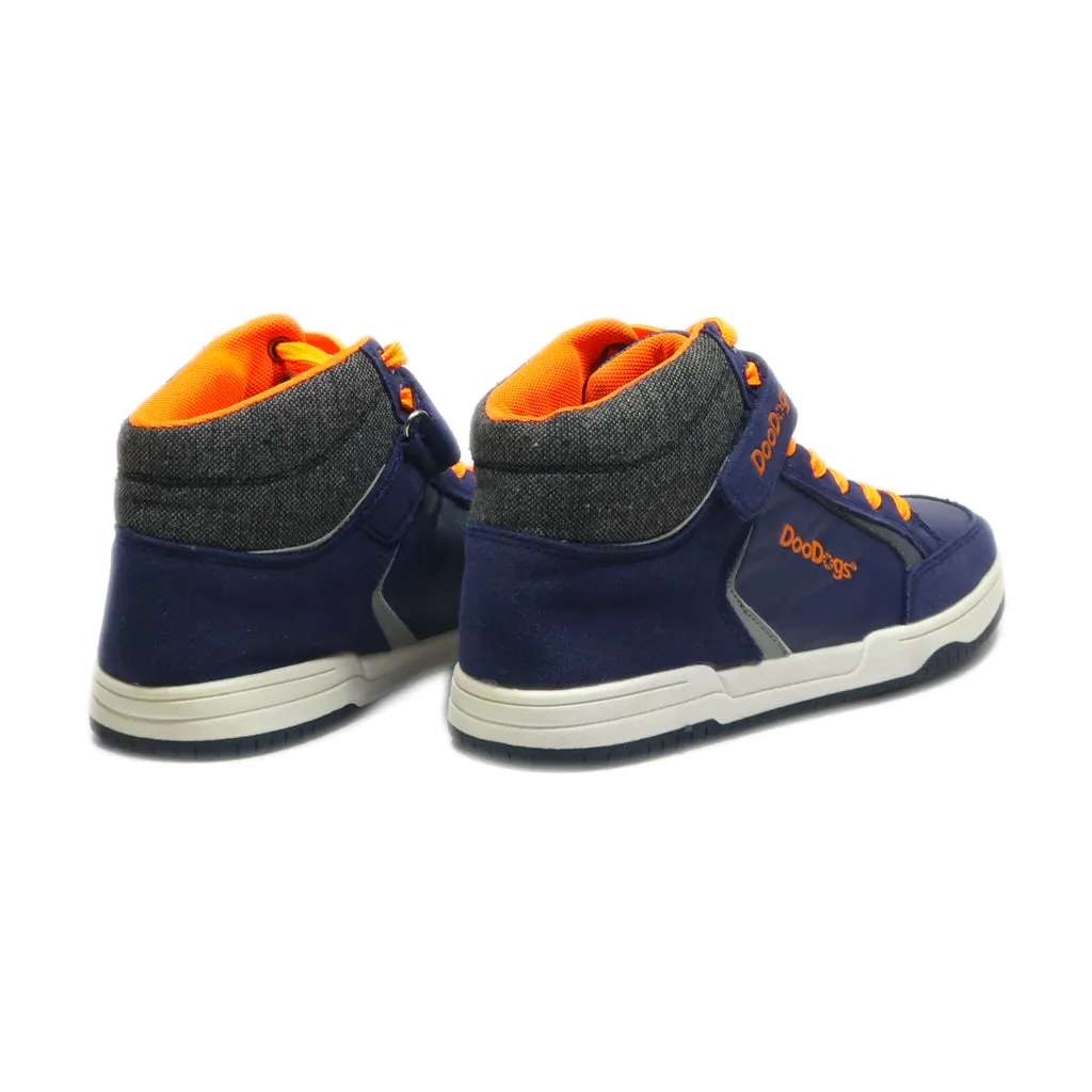 Doodogs Sneakers Leather Blue Colour For Kids