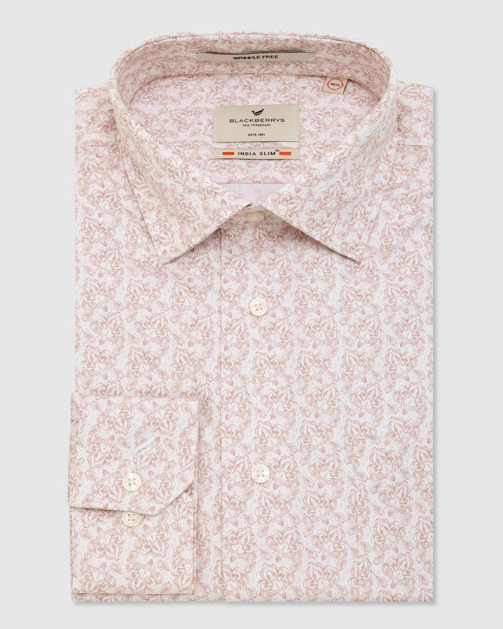 Formal Orange Printed Shirt - Garfield