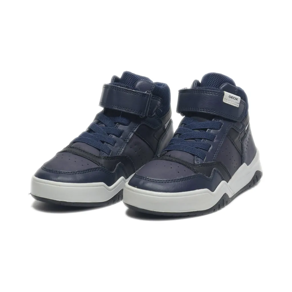Geox Sneakers Leather Blue Colour For Kids