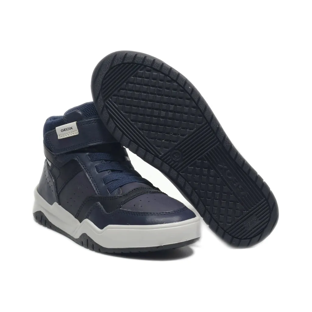 Geox Sneakers Leather Blue Colour For Kids