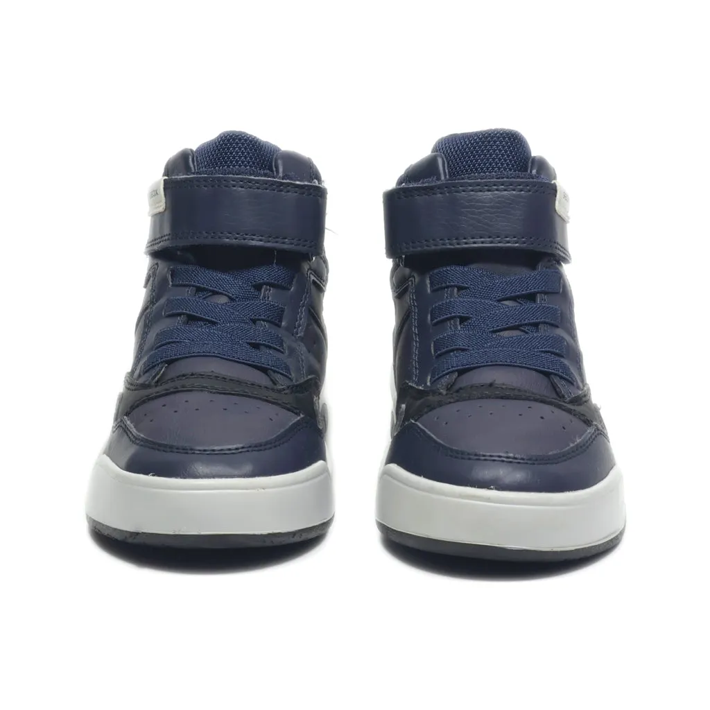 Geox Sneakers Leather Blue Colour For Kids