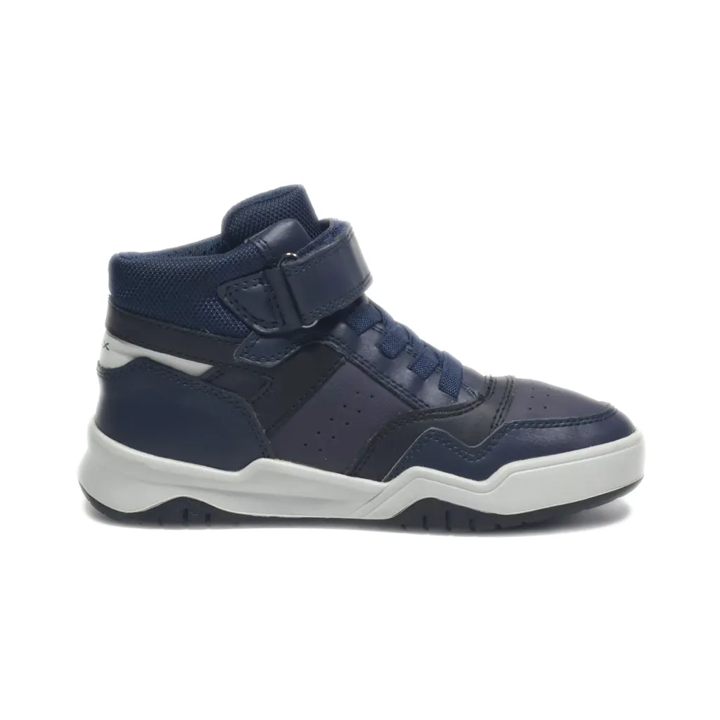 Geox Sneakers Leather Blue Colour For Kids