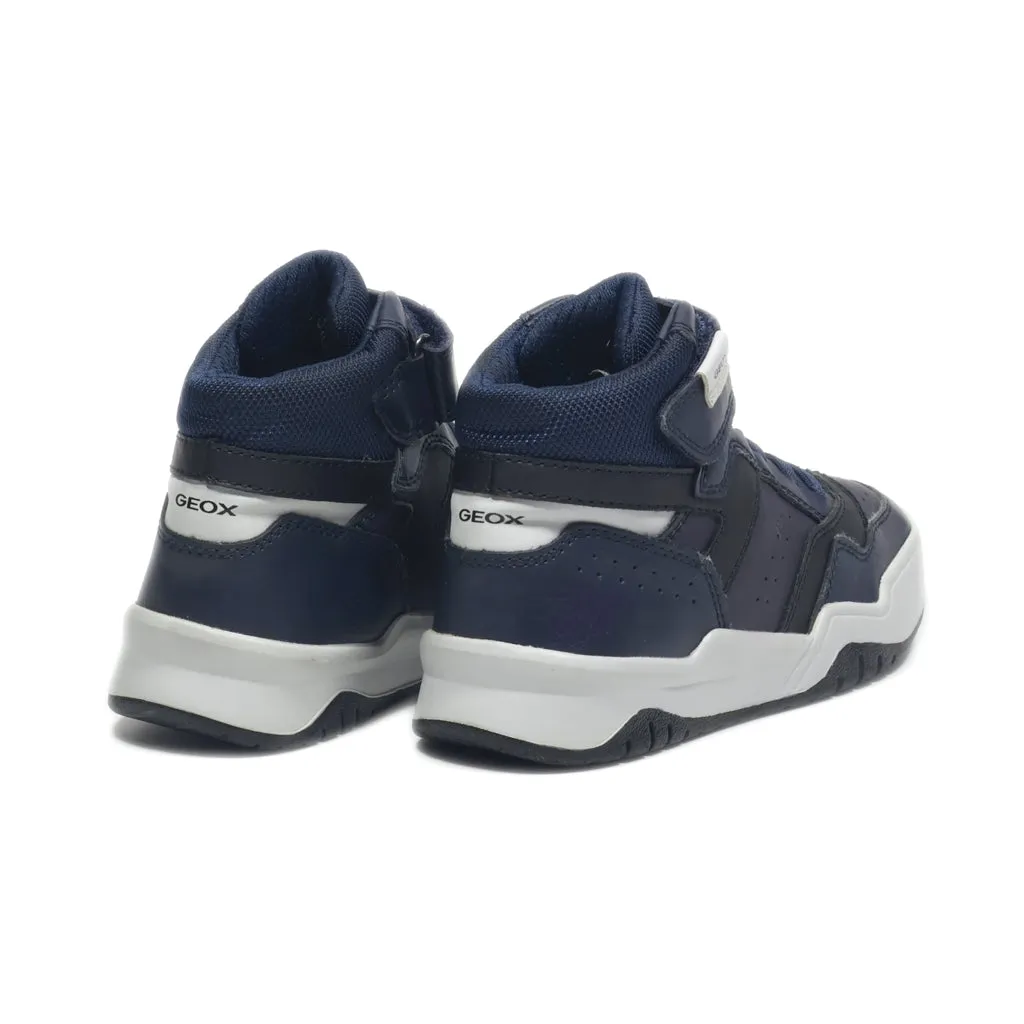 Geox Sneakers Leather Blue Colour For Kids