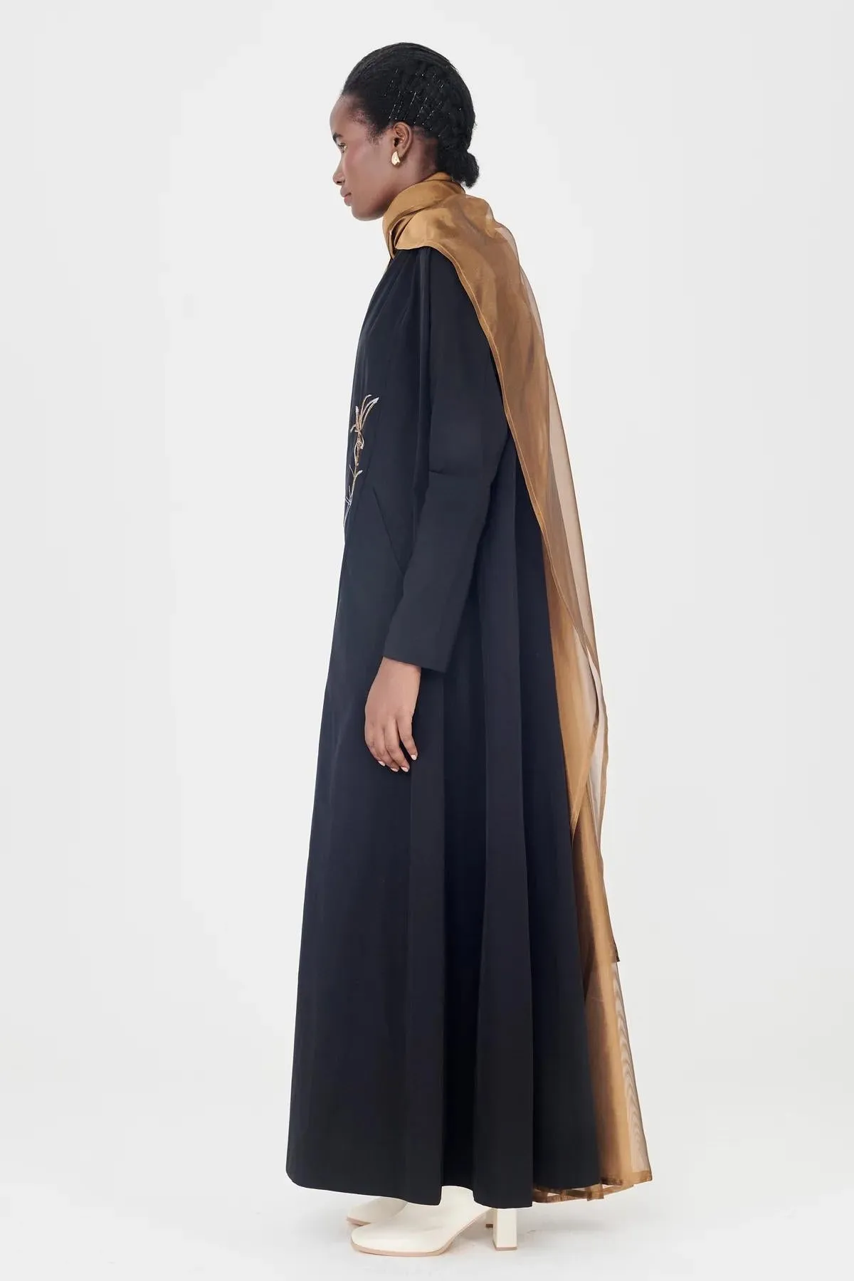 HIND-BLK-BRN007 ABAYA