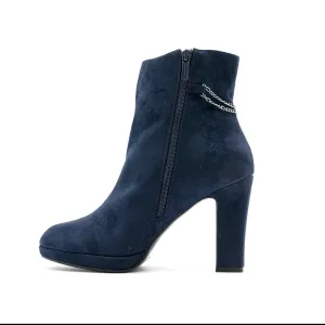 Impo Onarie Ankle Boots Leather Blue Colour For Women