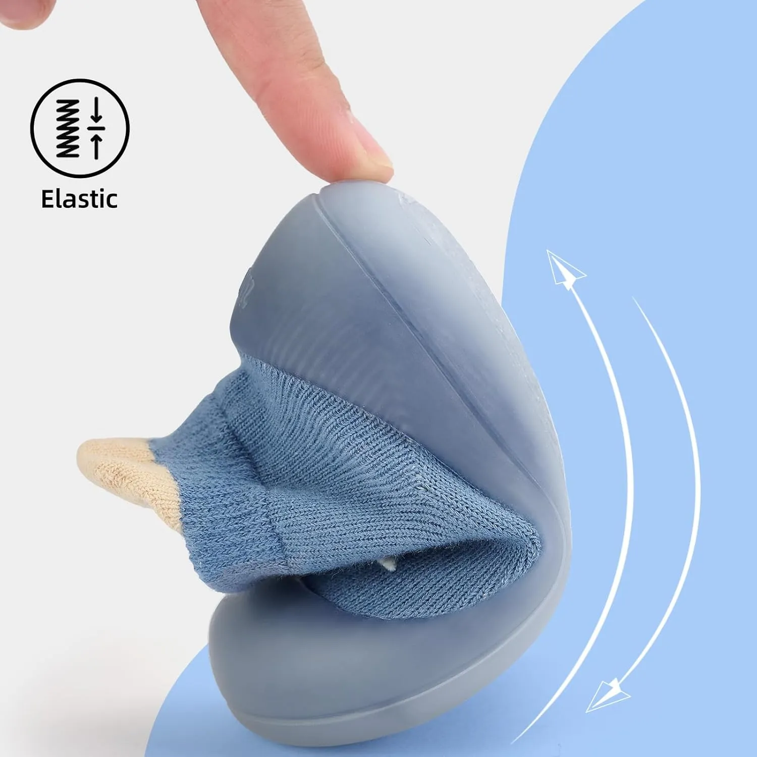 Infant Walking Shoes Baby Sock Shoes with Soft Rubber Sole, Non-Slip Toddler Slippers for boys and girls, Breathable Sneakers