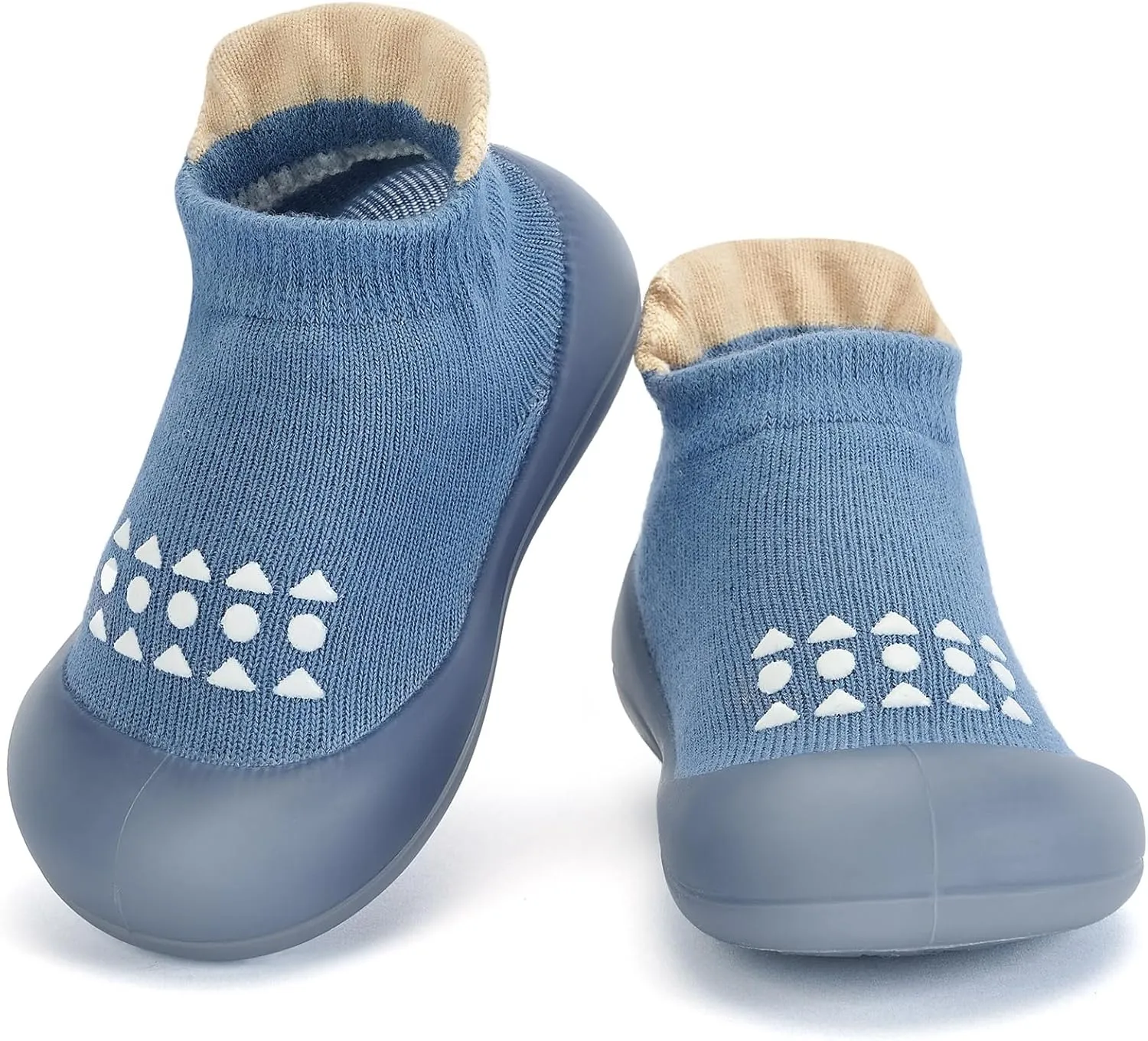 Infant Walking Shoes Baby Sock Shoes with Soft Rubber Sole, Non-Slip Toddler Slippers for boys and girls, Breathable Sneakers