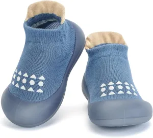 Infant Walking Shoes Baby Sock Shoes with Soft Rubber Sole, Non-Slip Toddler Slippers for boys and girls, Breathable Sneakers