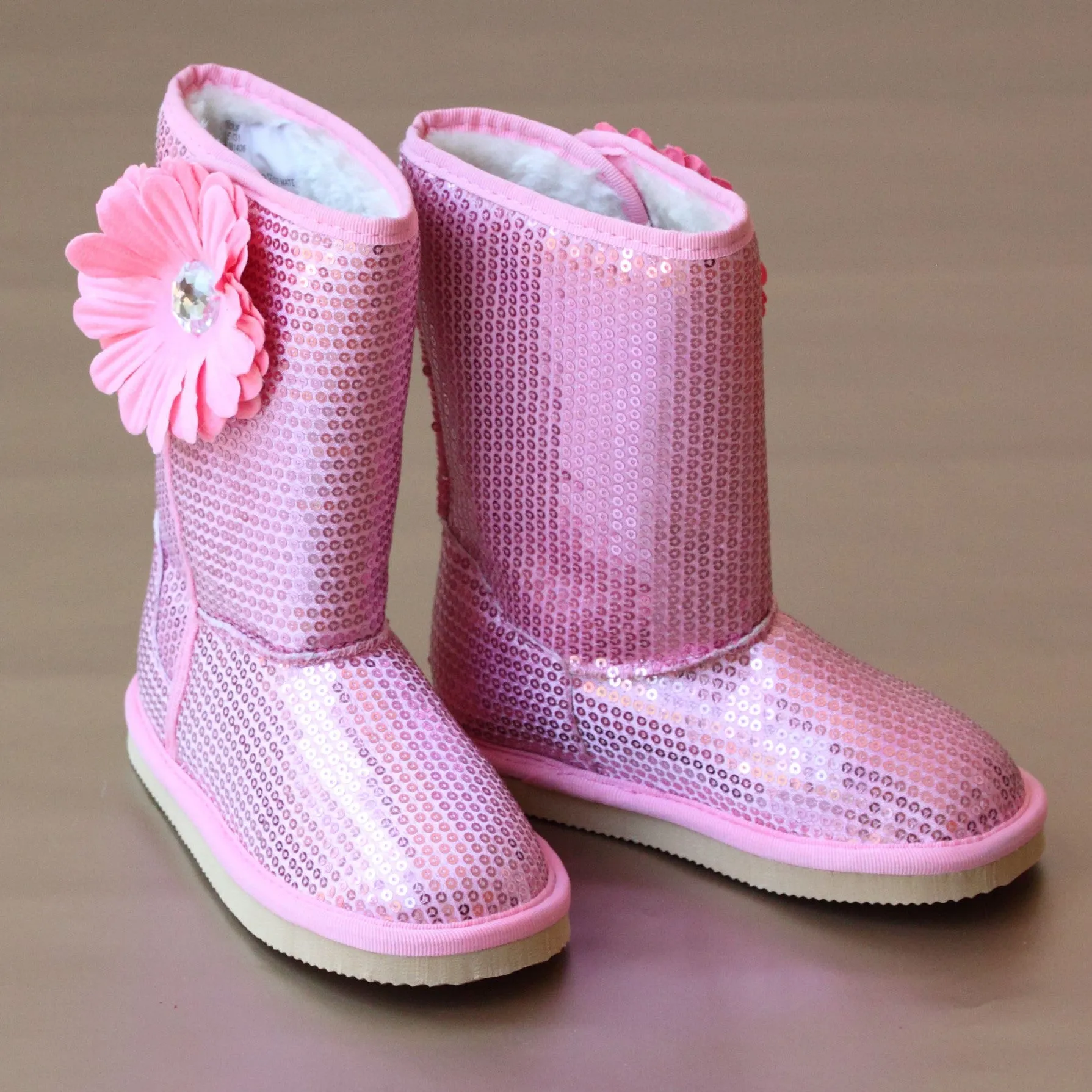 L'Amour Girls Sparkle Sequin Boot