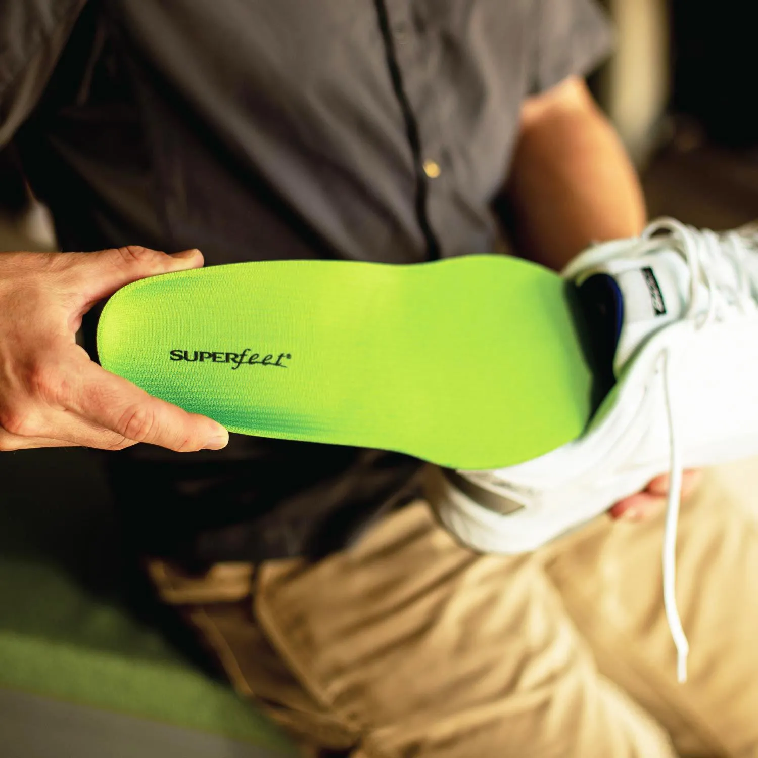 Unisex Superfeet All-Purpose Wide-Fit Support Green Insoles