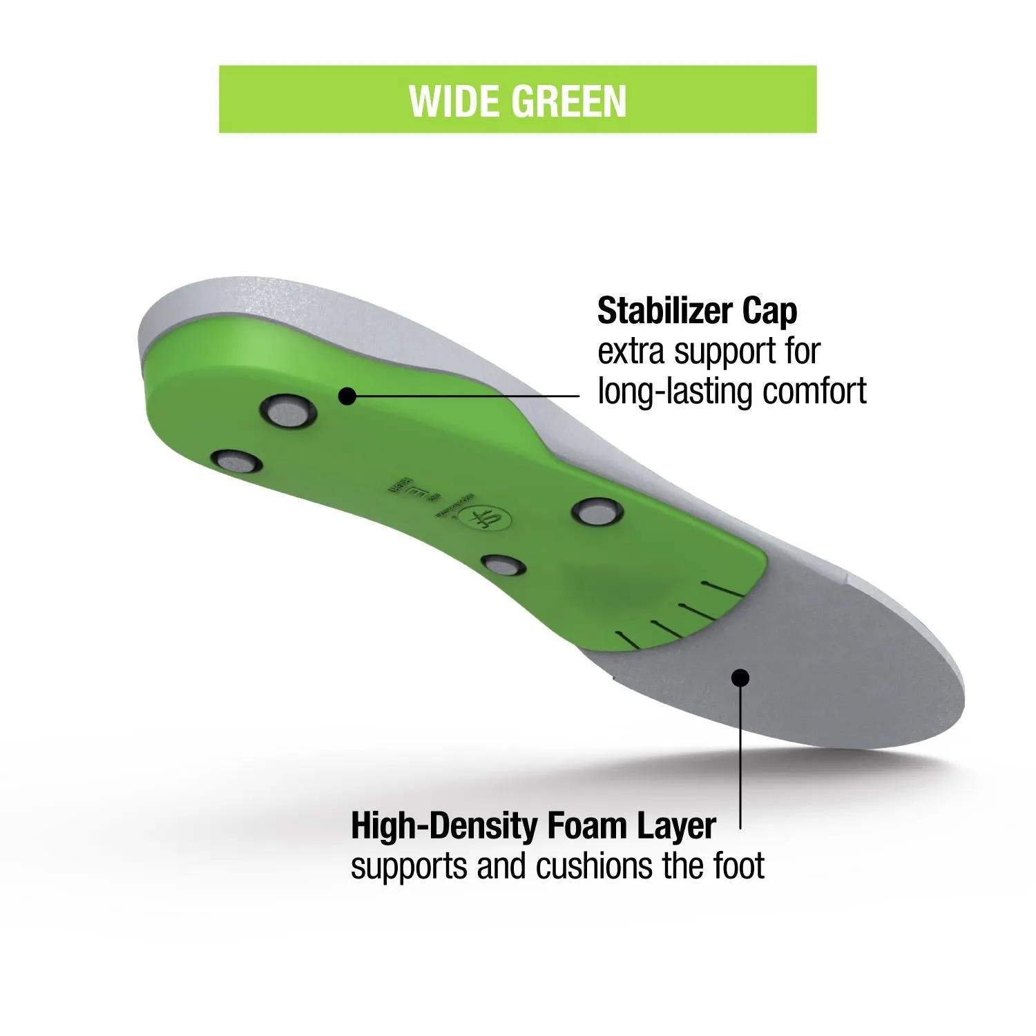Unisex Superfeet All-Purpose Wide-Fit Support Green Insoles