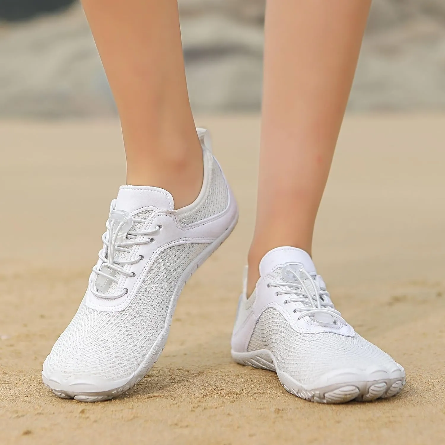 Water Shoes for Women Men, Unisex Quick Dry Aqua Shoes for Beach Pool Swim Swimming, Hike Barefoot Grounded Footwear, Non Slip Wide Toe Box Sneakers for Hiking Walking Workout Running Trekking